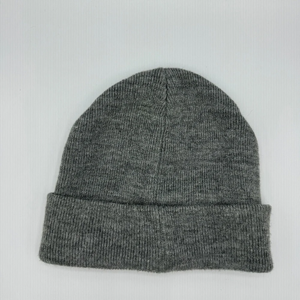TALLY WEIJL | Sequin Donut Patch Jewel Tone Comical Cap Marled Knit Hat Beanie